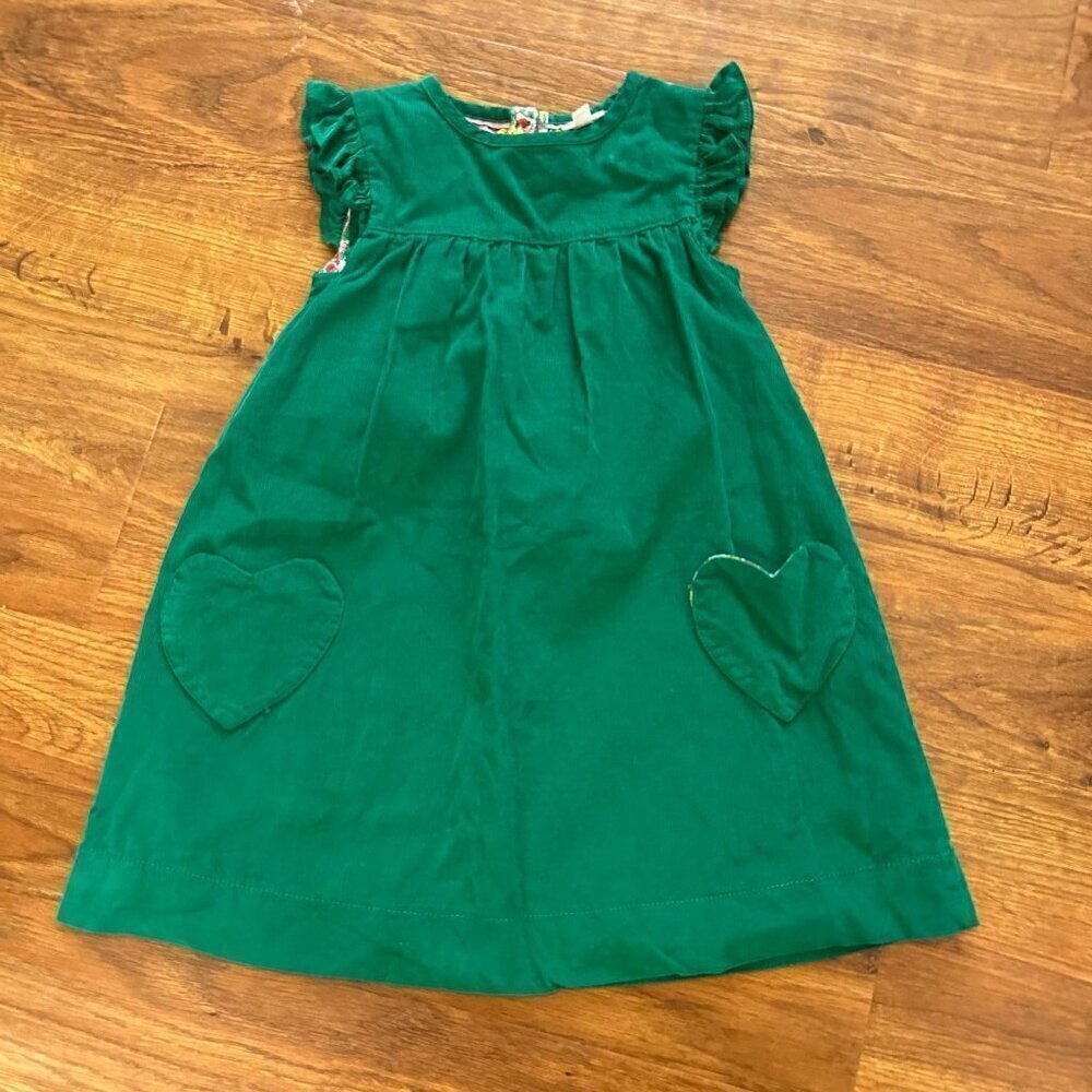 Mini Boden Corduroy dress heart pockets - Picture 1 of 5